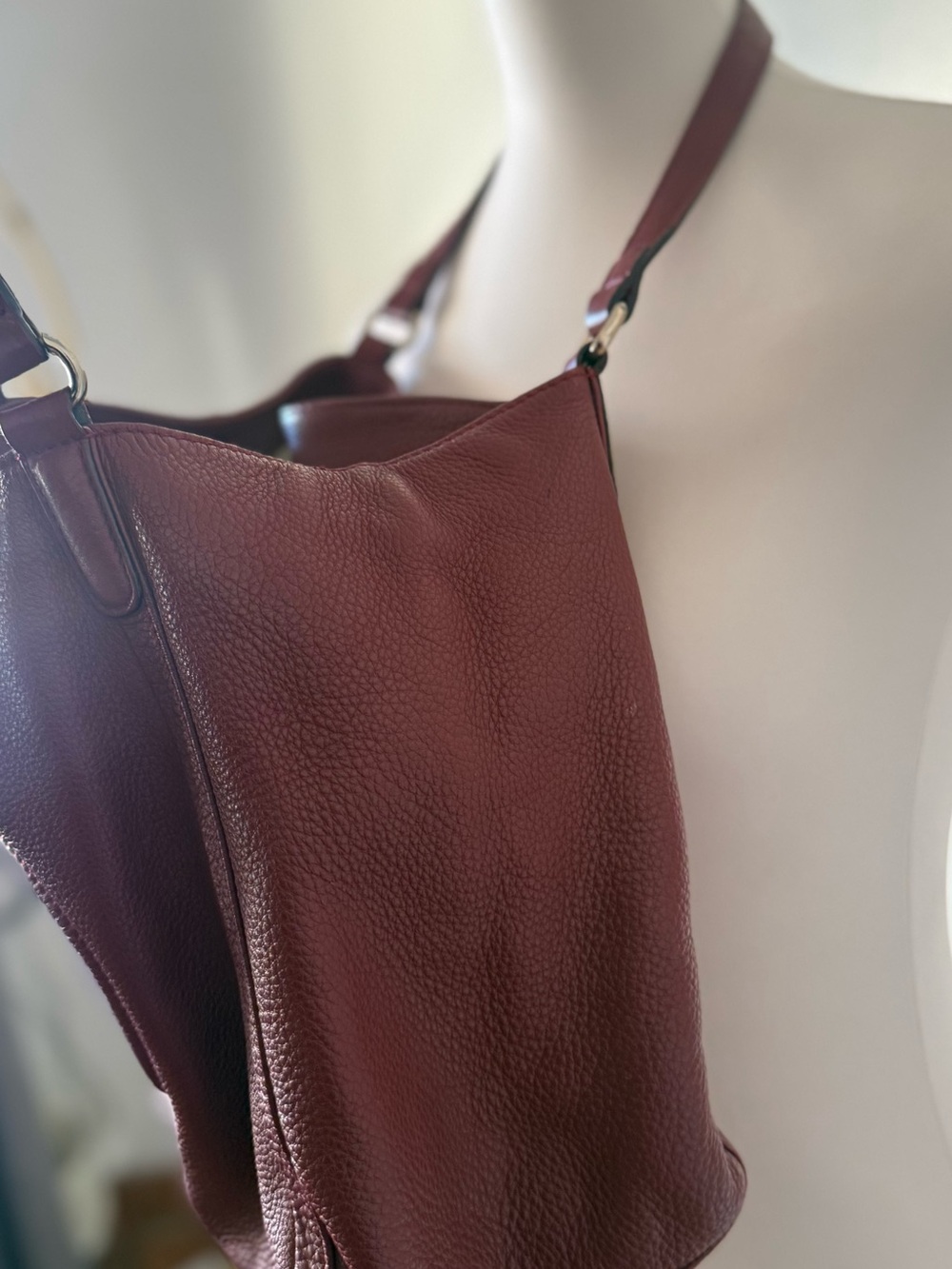 Gucci Soho Shoulder Bag Red Burgundy Medium Size - Picture 8 of 14